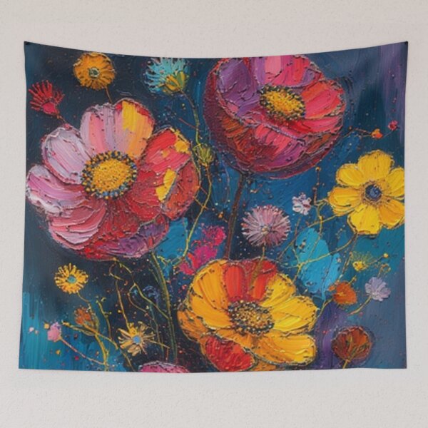 Item preview, Colorful Floral Art designed and sold by TheDarkWardrobe.