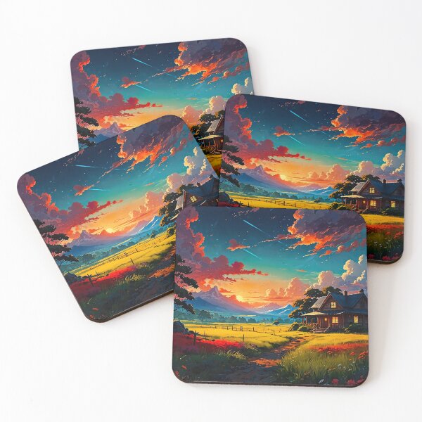 Item preview, Country life under shooting stars designed and sold by PixelParadies.