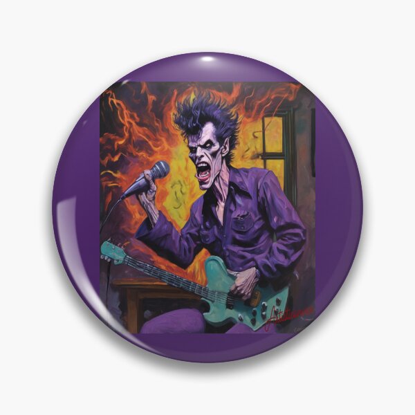Item preview,  "Gothic Rocker: Ferocious Vampire Figure with Electric Guitar" designed and sold by Artisticanvas.