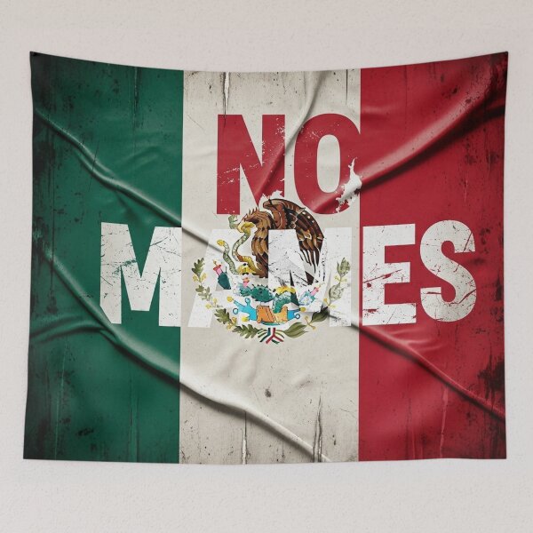 Item preview, Distressed Mexican Flag 'No Mames' Statement Design designed and sold by Amelia Design.