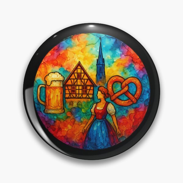 Item preview, Colorful Alcohol Ink Art of German Culture designed and sold by optimusprime39.