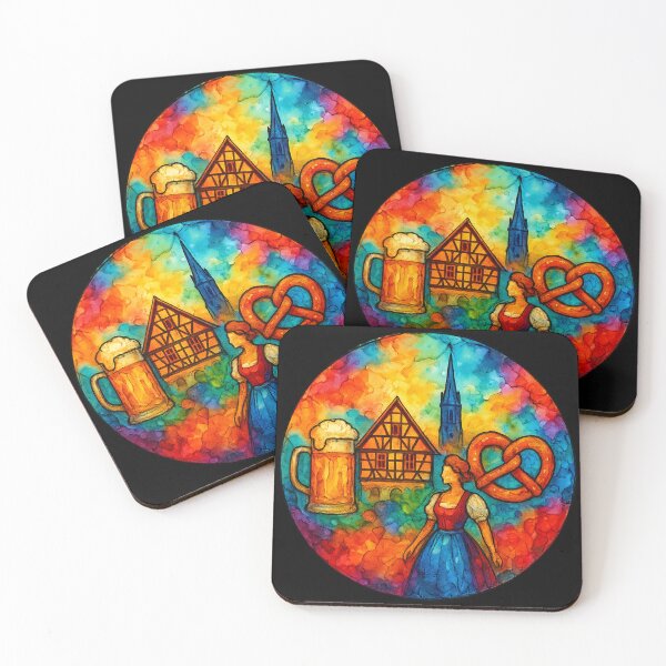 Item preview, Colorful Alcohol Ink Art of German Culture designed and sold by optimusprime39.