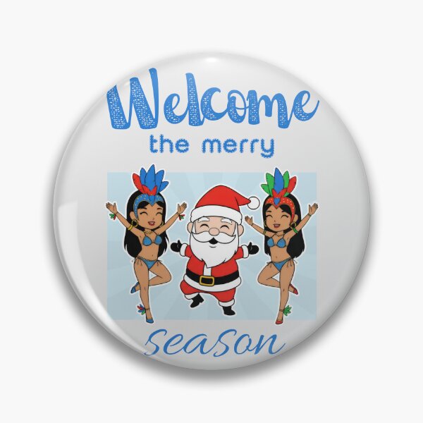 Item preview, Dancing Santa with Samba Dancers in a Festive Carnival Scene designed and sold by SplashTastic.