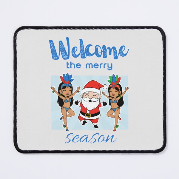Item preview, Dancing Santa with Samba Dancers in a Festive Carnival Scene designed and sold by SplashTastic.
