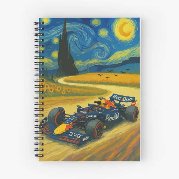 Item preview, Formula 1 in a Starry Night Van Gogh Style designed and sold by -DEEWOLF-.