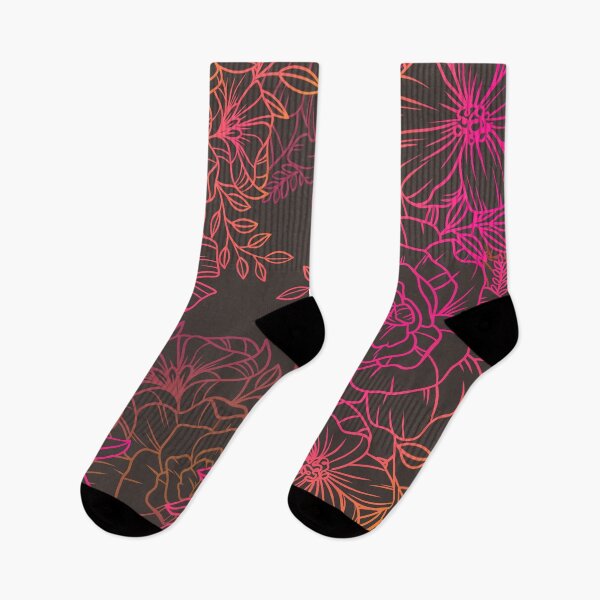 Item preview, Neon Floral Outline designed and sold by karsne.
