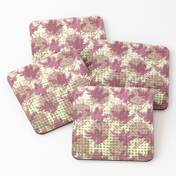Item preview, Australian Parrot and Waratah Flower Pastel Overlapping Pattern designed and sold by inkbloom123.
