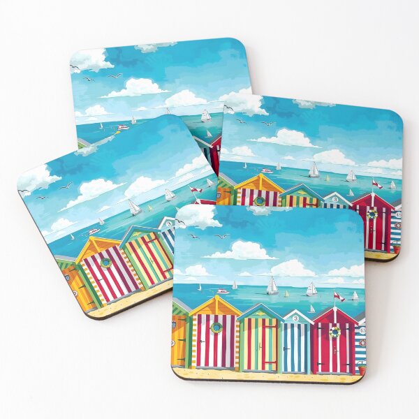 Item preview, Dover coast colorful beach huts designed and sold by Ponted.