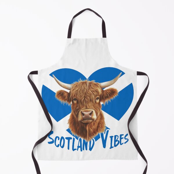 Item preview, Highland Cow Love – Scotland vibes with heart and flag designed and sold by pod24.