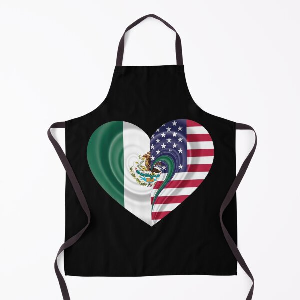 Item preview, United Hearts: Mexican & USA Flag Fusion Art designed and sold by Amelia Design.