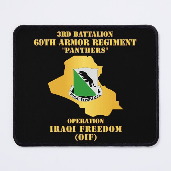 Item preview, Army - 3rd Bn 69th Armor Regt - OIF w Map designed and sold by Military Insignia Products.