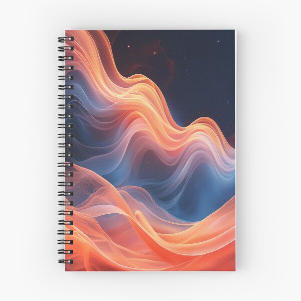 Item preview, Orange and blue wave designed and sold by saly55887.