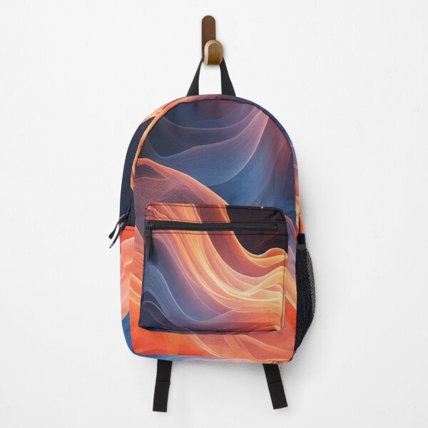 Item preview, Orange and blue wave designed and sold by saly55887.