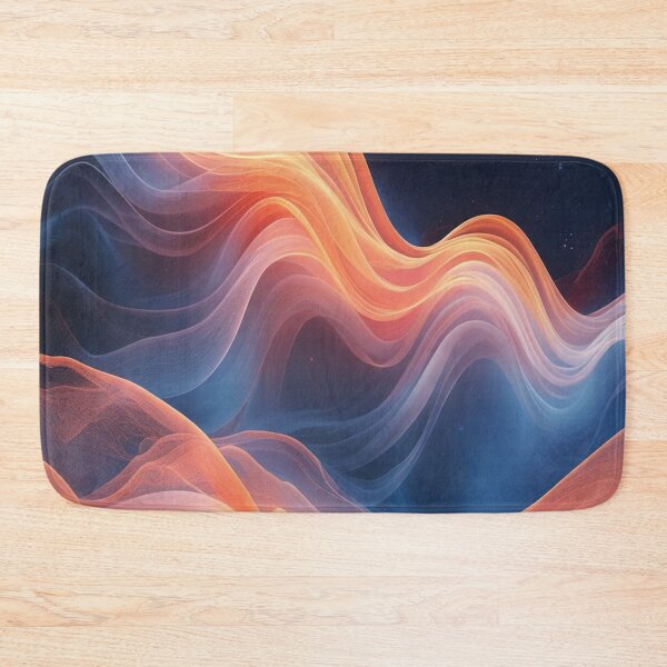 Item preview, Orange and blue wave designed and sold by saly55887.