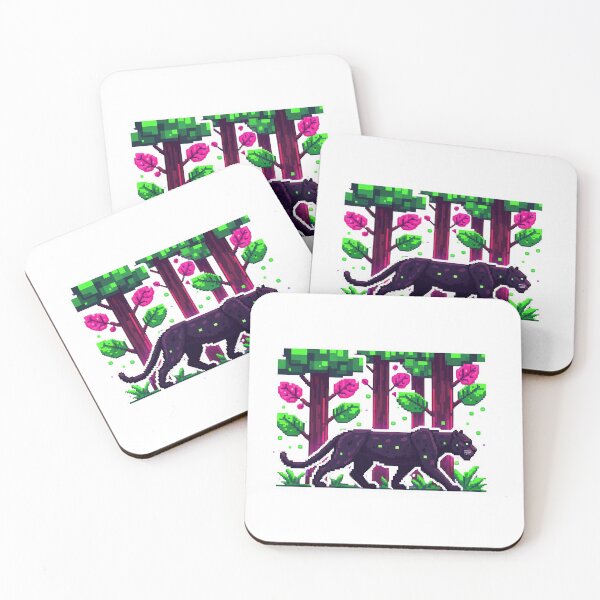 Artikelvorschau, Pixel Panther Jungle – Retro-Pixel-Art-Design entworfen und verkauft von FREELANIX.