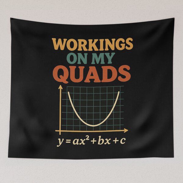 Item preview, Mathletics Working On My Quads Algebra Math Teacher designed and sold by Jakotakoo.