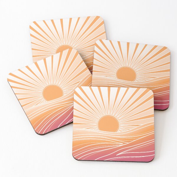 Item preview, Warm Boho Abstract Sunrise designed and sold by karsne.