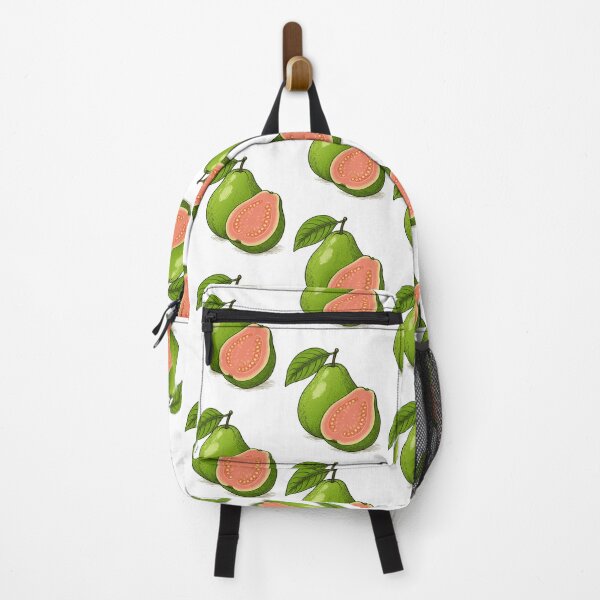 Item preview, Hand-Drawn Guava Fruit Illustration – Whole and Sliced Pink Guava designed and sold by Royalsticker.