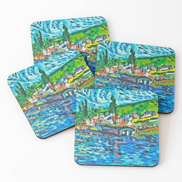 Item preview, Regatta at bougival (1905) by Maurice de Vlaminck; designed and sold by CristalleLisa.