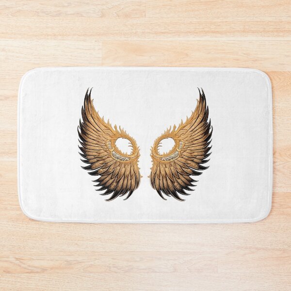 Item preview, gold and black angel wings designed and sold by jalajkumar.