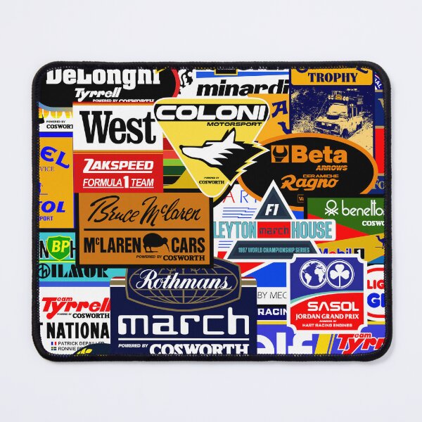 Item preview, All Former Formula 1 Teams Sticker Art designed and sold by San Studios Co..