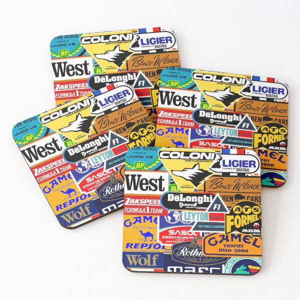 Item preview, All Former Formula 1 Teams Sticker Art designed and sold by San Studios Co..