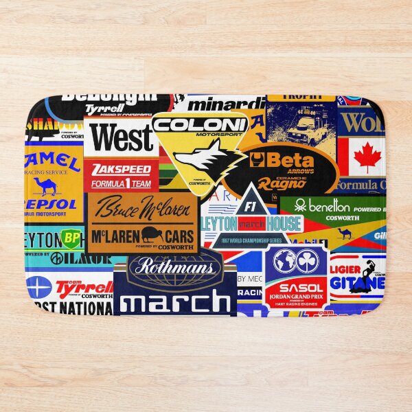 Item preview, All Former Formula 1 Teams Sticker Art designed and sold by San Studios Co..
