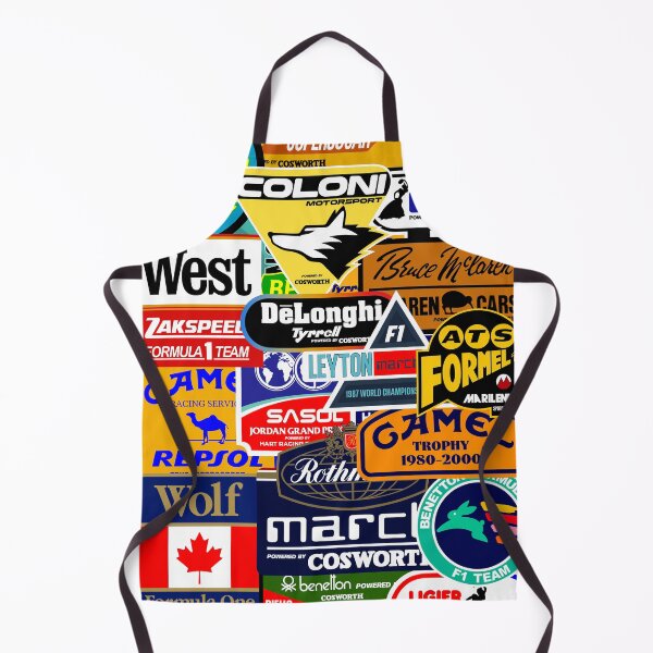 Item preview, All Former Formula 1 Teams Sticker Art designed and sold by San Studios Co..