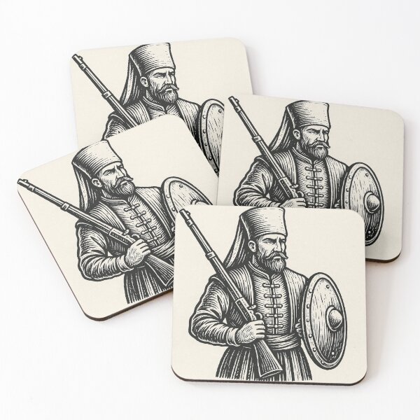 Item preview, Ottoman Janissary Soldier Vintage Illustration designed and sold by photoparadise22.