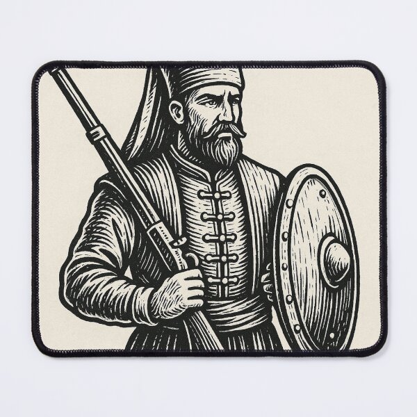Item preview, Ottoman Janissary Soldier Vintage Illustration designed and sold by photoparadise22.
