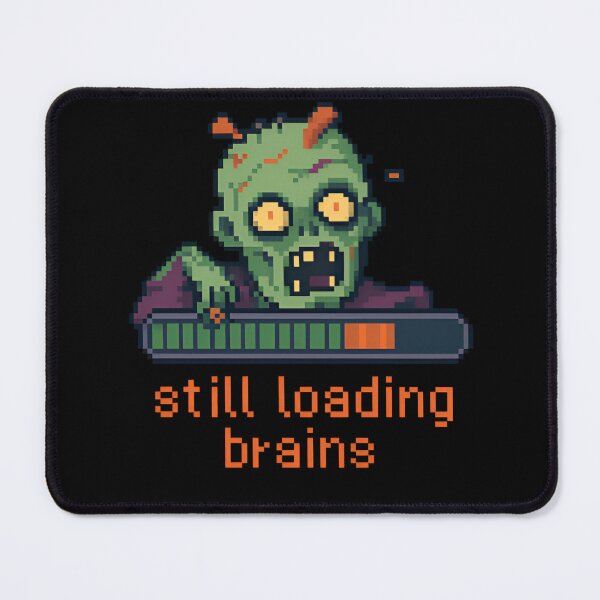 Item preview, funny games movie Funny Zombie Game Loading Brains designed and sold by Uglyandcute.