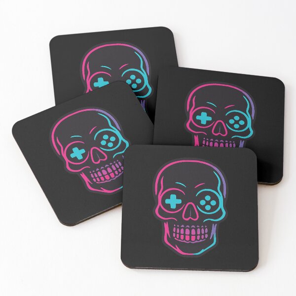 Item preview, Glowing Neon Skull Retro Gamer designed and sold by nkhookysun.