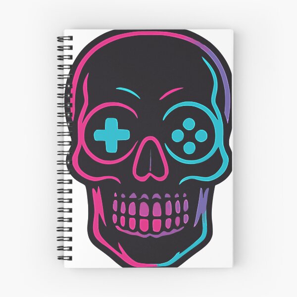 Item preview, Glowing Neon Skull Retro Gamer designed and sold by nkhookysun.