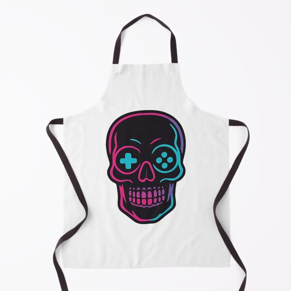 Item preview, Glowing Neon Skull Retro Gamer designed and sold by nkhookysun.