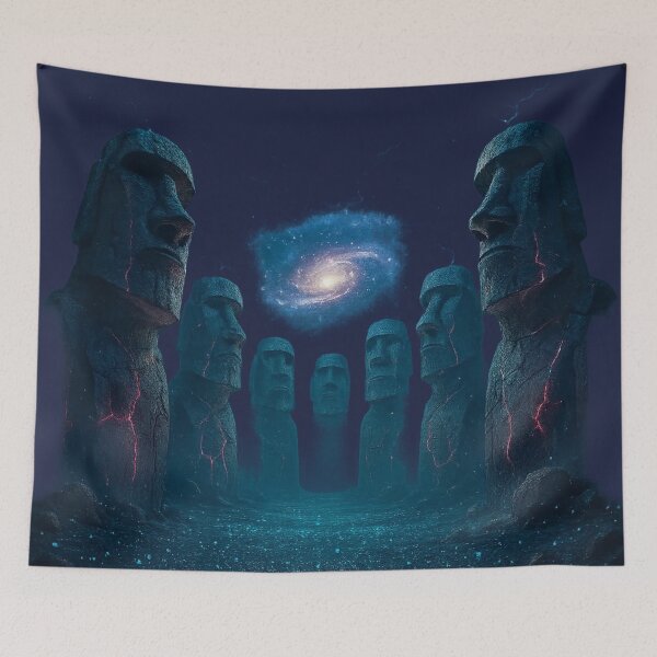 Item preview, EASTER ISLAND - Cosmic Sentinels - Ancient World designed and sold by CleverCulture.