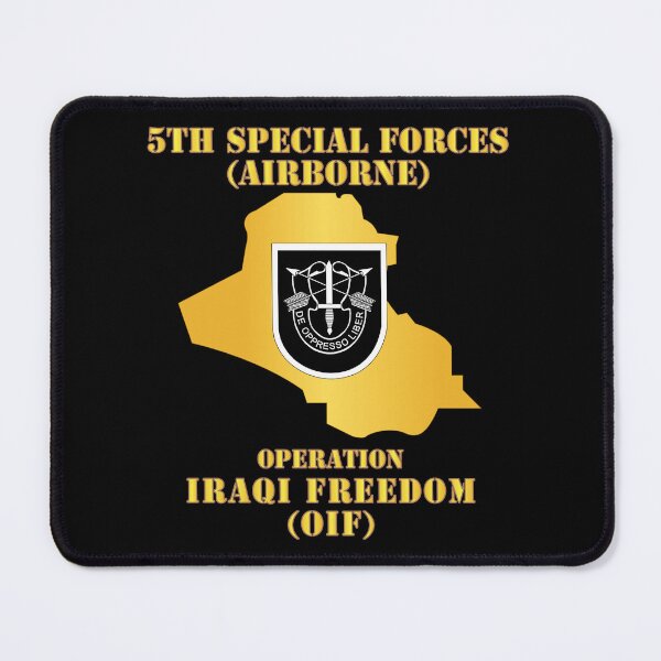 Item preview, Army - 5th SFG - OIF w Map designed and sold by Military Insignia Products.