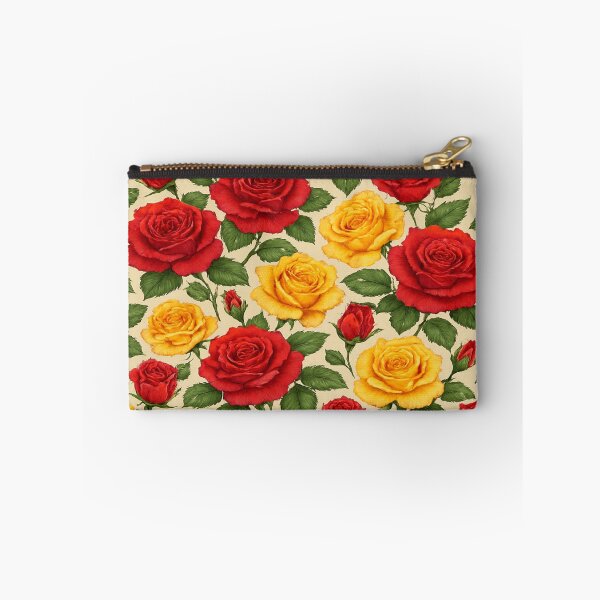 Item preview, Seamless Red & Yellow Rose Pattern – Vintage Floral Wallpaper Design designed and sold by nigejohn.