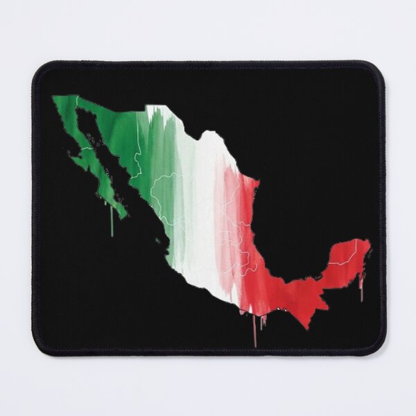 Item preview, Watercolor Mexico Map Flag Outline Design designed and sold by Amelia Design.