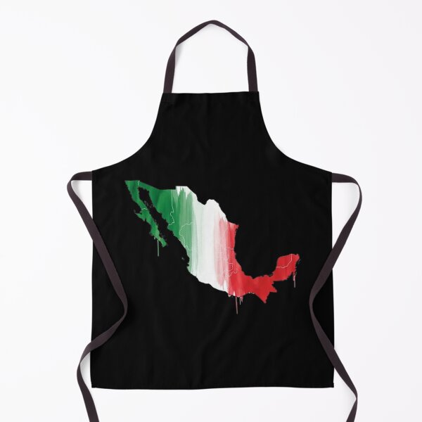 Item preview, Watercolor Mexico Map Flag Outline Design designed and sold by Amelia Design.