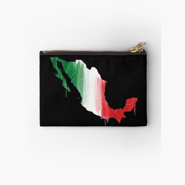 Item preview, Watercolor Mexico Map Flag Outline Design designed and sold by Amelia Design.