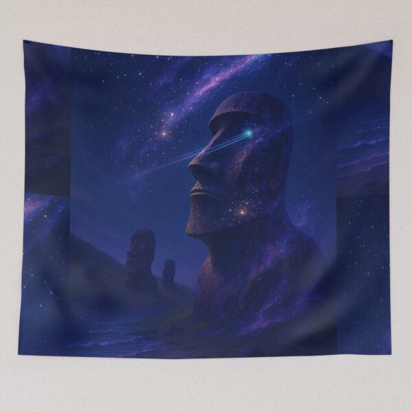 Item preview, Cosmic Sentinels - EASTER ISLAND designed and sold by CleverCulture.