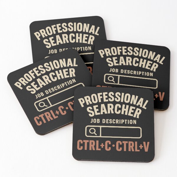 Item preview, Professional Searcher - Ctrl+C Ctrl+V (Retro Tech Humor) designed and sold by Work Life Tees.