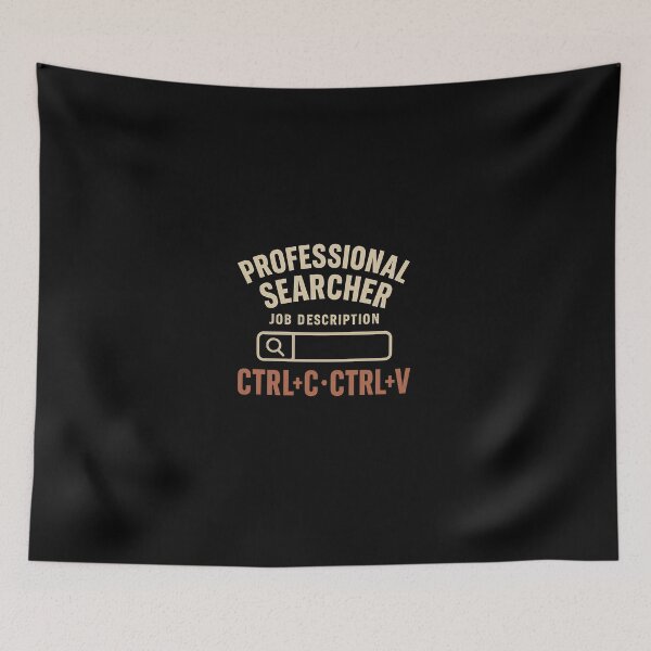 Item preview, Professional Searcher - Ctrl+C Ctrl+V (Retro Tech Humor) designed and sold by Work Life Tees.