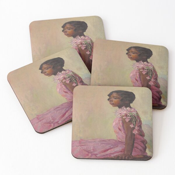 Item preview,  Pink Dress– Girl in Pink Dress – Laura Wheeler Waring ca. 1927 // Public Domain designed and sold by Vernissage-dart.