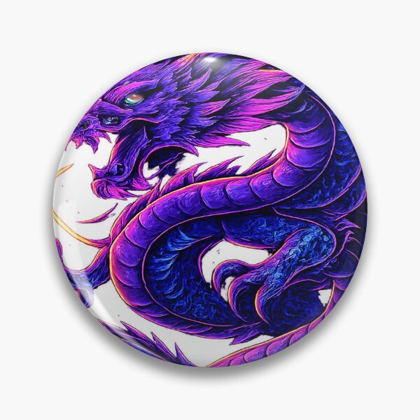 Item preview, Neon Cyberpunk Dragon – Fierce Mythical Beast Under Glowing Moon designed and sold by ALW951.