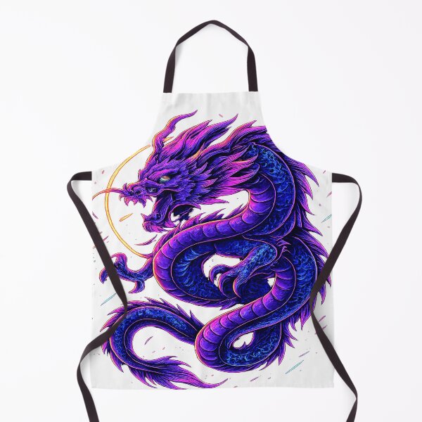 Item preview, Neon Cyberpunk Dragon – Fierce Mythical Beast Under Glowing Moon designed and sold by alw951.