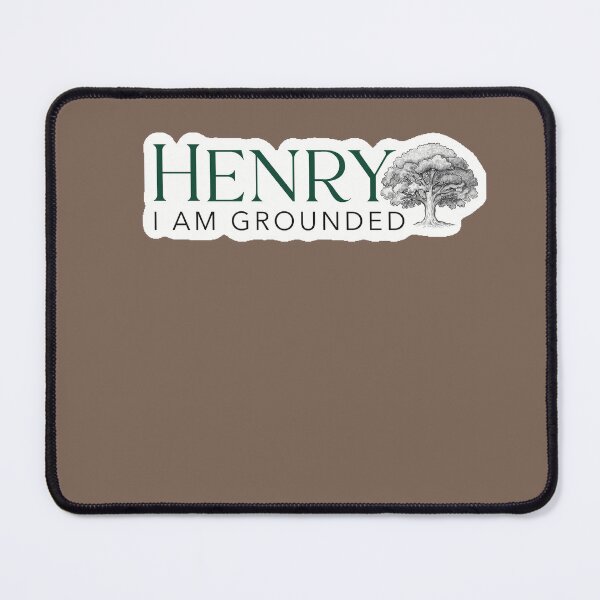Item preview, Henry Name Sticker – “I Am Grounded” | Sturdy Oak Tree Design designed and sold by Thestudiosessionau.