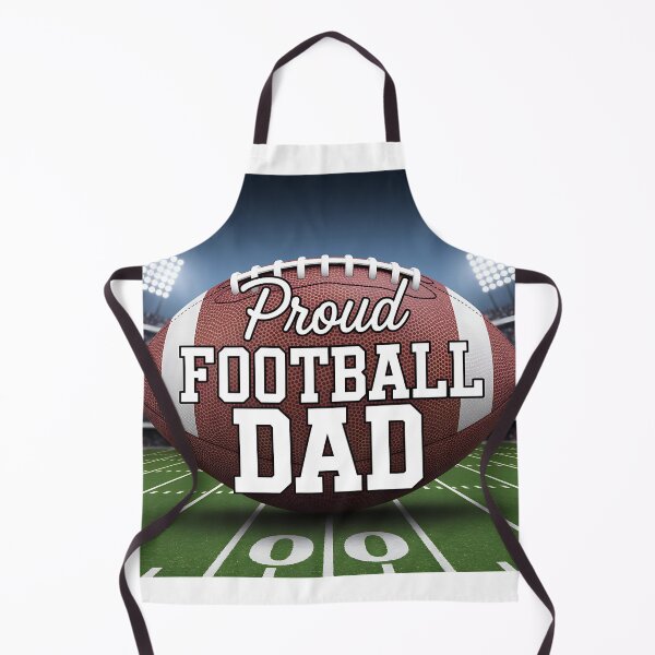 Item preview, Proud Football Dad - with large football, stadium, football field, and football stadium lights designed and sold by Qtique.