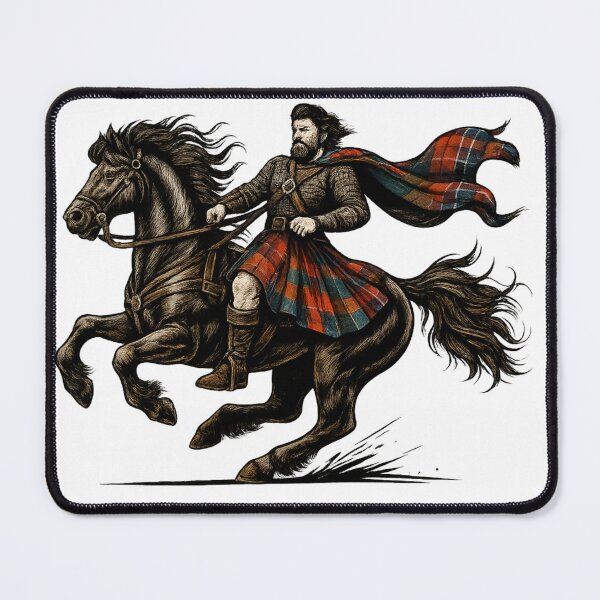 Item preview, Scottish Highland Warrior on Horseback designed and sold by CelticSoulShop.