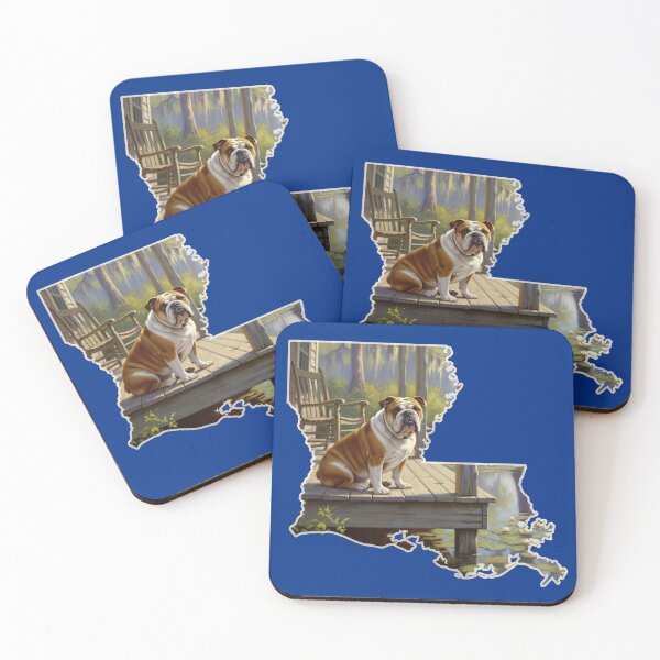 Item preview, Bulldog on the Porch in Louisiana designed and sold by Douglas-Depot.